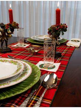 Corredores de mesa Victorian Christmas
