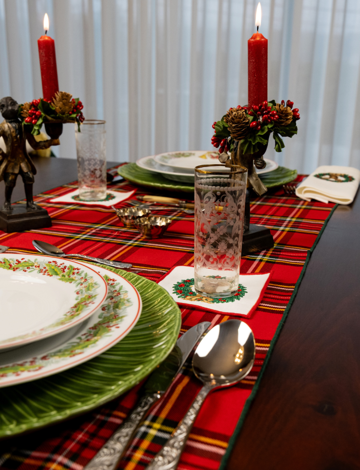 Corredores de mesa Victorian Christmas