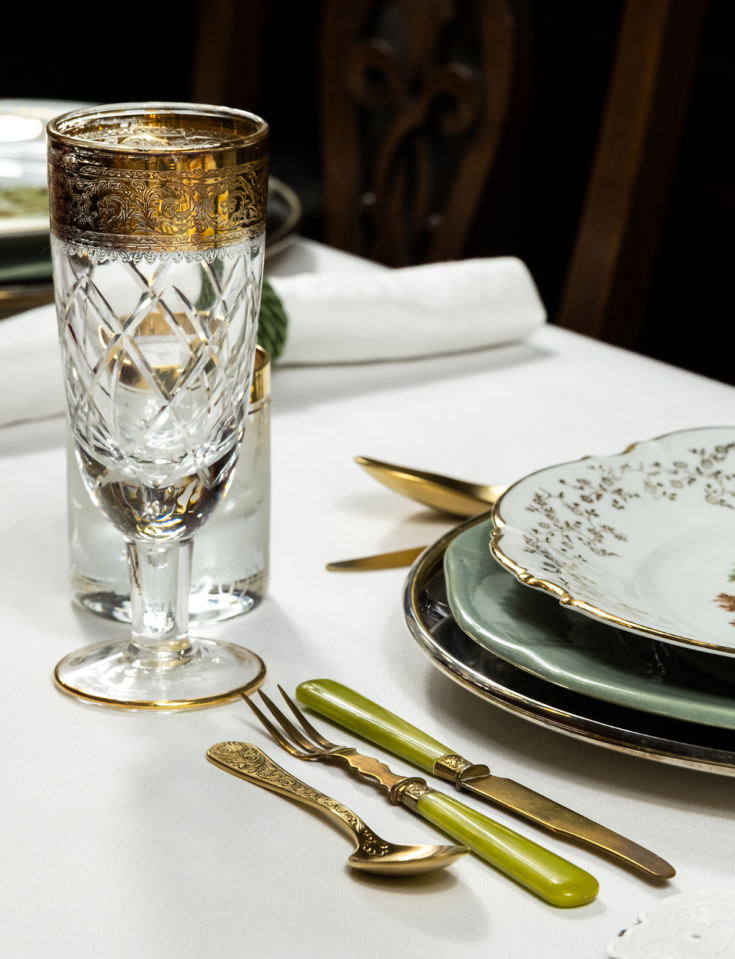 Versailles dourado 24 peças